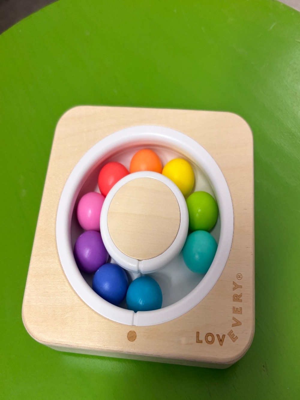 Lovevery Calming Circle & Breathing Sensory Wood Toy Montessori Rainbow Fidget
